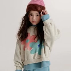 Flower Crop Sweatshirt | Oatmeal