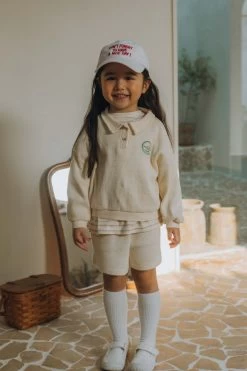 Waffle Tennis Shorties Set | Cream -Mini Moments Shop 06072801 B546 4222 B551 334552DEFC49