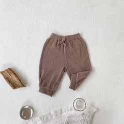 Vera Waffle Joggers - Chocolate -Mini Moments Shop 0CBB4289 06B8 4C9E 9708 33A5A822466D