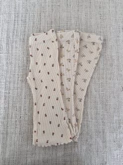 Waffle Floral Pants | Pink Tulips