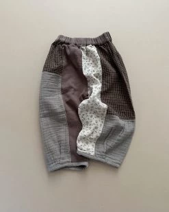 Patchwork Pants | Brown