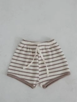 Kid's Striped Waffle Set | Brown -Mini Moments Shop 279A0870 4370 44C4 80BB 983FB9D9612E