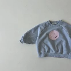 Happy Crewneck Sweatshirt | Blue -Mini Moments Shop 29f17a315b88fe29bc53471aa6c84294