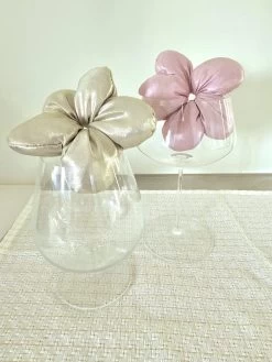 Slouchy Flower Scrunchie | Gold