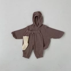 Vera Waffle Joggers - Chocolate -Mini Moments Shop 2D9D5884 3588 413E B5AB DD45DEAA17F8