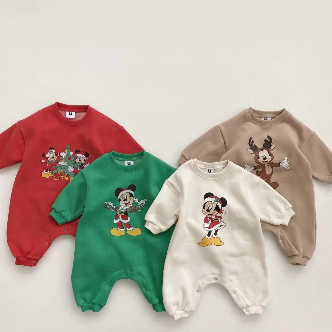 Baby Disney Christmas Romper | 4 Colors 1 Baby Disney Christmas Romper | 4 Colors