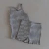 Ribbed Tank Set | Grey