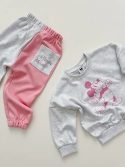 Mickey Mouse Sweat Set | Peach