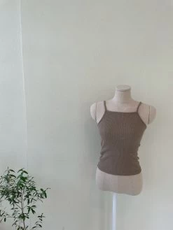 Ribbed Cami Top (Mama) - Light Khaki -Mini Moments Shop 5C75335C 4555 4EC2 8188 E17A1863CE03