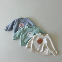 Happy Crewneck Sweatshirt | Blue -Mini Moments Shop 7409578dabc72bb2a7339e654802d575