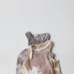 Tie Dye Rib Tank - Mustard -Mini Moments Shop 791824AD D6A7 4427 987F D3FA07427BB2