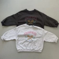 Newport Tennis Club Crewneck | Heather Grey -Mini Moments Shop 88820EF3 EBDC 400B 9759 73C1891FAC38