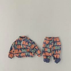 Geo Fleece Set | Navy Multi