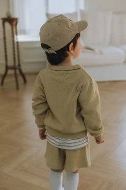 Waffle Tennis Shorties Set | Mustard -Mini Moments Shop AF0EF23A D817 4375 AF78 9ED48E8EFF42