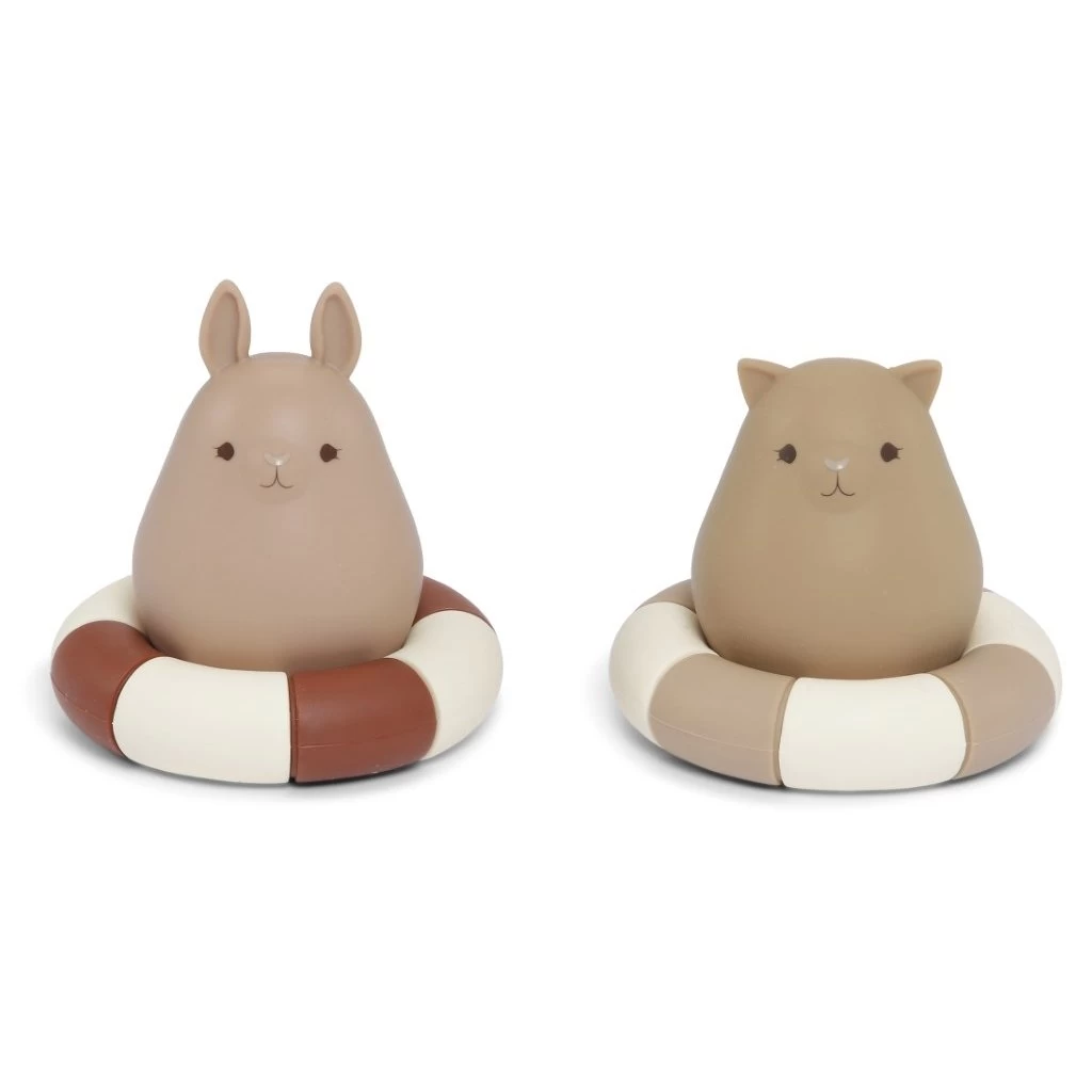 Silicone Bath Toys - Bark/Almond 1 Silicone Bath Toys - Bark/Almond