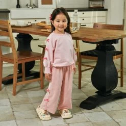 Ribbon Bow Sweatshirt | Pink