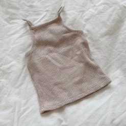 Ribbed Cami Top (Kid’s) - Beige