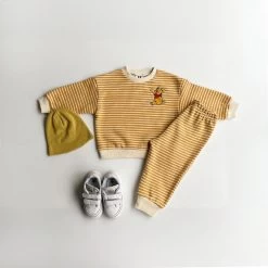 Striped Disney Sweat Set | Pooh Bear