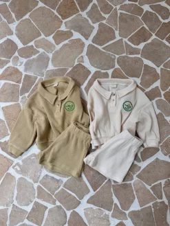 Waffle Tennis Shorties Set | Cream -Mini Moments Shop EA13318C 3CC4 4917 AF8A A1C0765A3B17