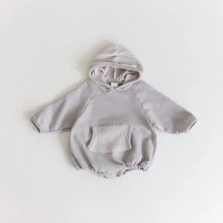 Oversized Hoody Romper | Slate