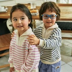 Love U Zip Sweatshirt | Blue -Mini Moments Shop HighNeckZipUpSweatshirtimage2