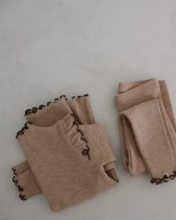 Sharon Ruffle Pyjamas | Orange