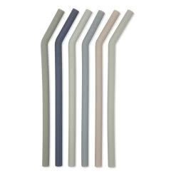Silicone Straws - Beach Blue