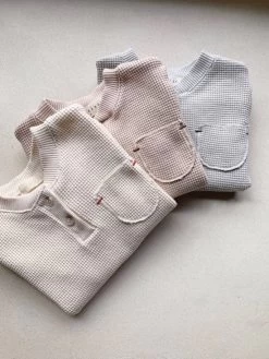 Waffle Pocket Tee -Mini Moments Shop MONBEBE BRAND Korean Children Fashion Kfashion4kids 4394511 large11
