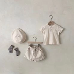 Waffle Pocket Tee -Mini Moments Shop MONBEBE BRAND Korean Children Fashion Kfashion4kids 4394511 large4