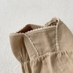 Harmony Romper + Bonnet - Beige -Mini Moments Shop image 08cbadd6 25ef 40d6 8f28 a5efc44eefd9