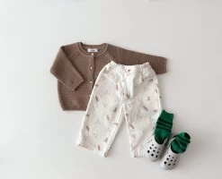 Teddy Bear Denim Pants - Cream -Mini Moments Shop image 1039515a a6ea 4c68 be50 033958a376c2