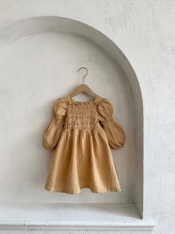 Kid's Smocked Gauze Dress - Ginger -Mini Moments Shop image 11174435 d2ec 475b bb0a 76debd8656d0
