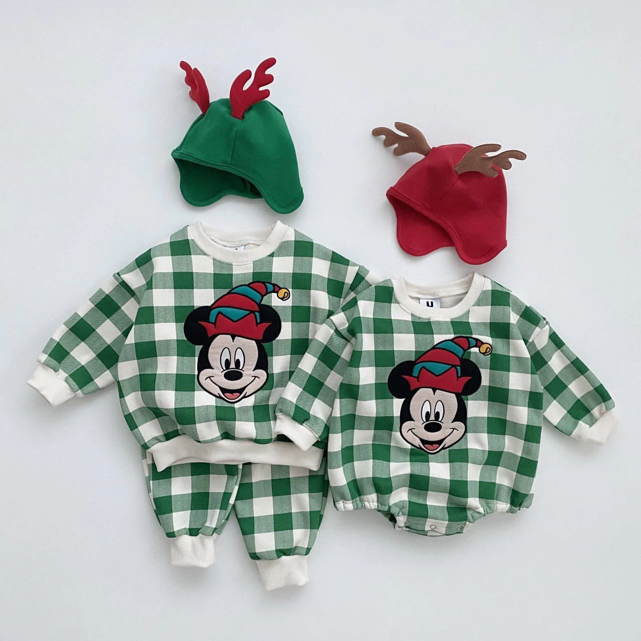 Disney Xmas Gingham Sweatshirt 1 Disney Xmas Gingham Sweatshirt