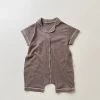 Robin Pyjama Romper - Cocoa
