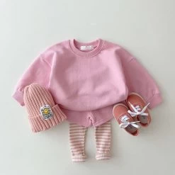Shorties Sweat Set + Leggings (Pink)