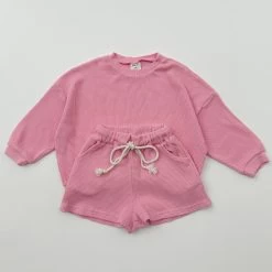 Kid's Waffle Set | Pink -Mini Moments Shop image 2ecb87c6 0e89 4de4 b4d6 535a140852b9