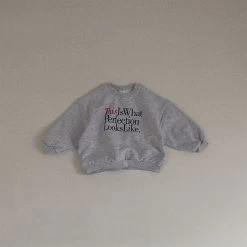 Kid's Perfection Crewneck - Heather Grey -Mini Moments Shop image 36084458 ff77 47aa 83ab 77ac2ebc9ee1