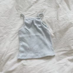 Ribbed Cami Top (Mama) - Blue