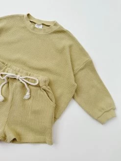 Kid's Waffle Set | Sage Green -Mini Moments Shop image 3685f492 ebe2 4ade 8991 f896e67e7a87