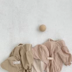 Harmony Romper + Bonnet - Beige -Mini Moments Shop image 36905ca9 4c1b 4ff2 97d8 66a821fe102b