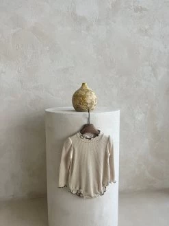 Holly Rib Romper - Beige