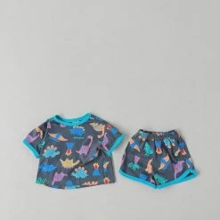 Dino Shorties Set - Charcoal