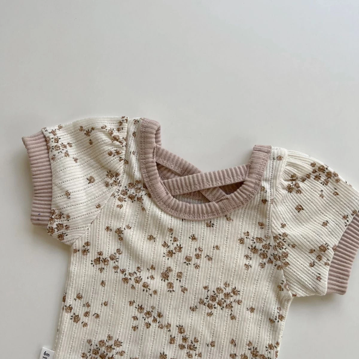 Baby Pointelle Bodysuit Set - Mint 5 Baby Pointelle Bodysuit Set - Mint - Image 5