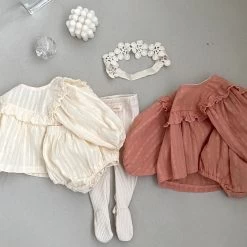 Frill Bloomers Set - Coral -Mini Moments Shop image 5b542228 e692 41a7 a4eb 594fb7baf011