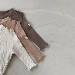 Baby Ribbed Long Sleeve Top - Beige -Mini Moments Shop image 651147a3 6c03 44e6 878c 2c1e83b7a2b1