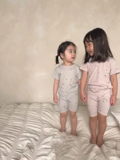 Star Ribbed Lounge Set - Dusty Pink -Mini Moments Shop image 70731491 3cea 450a be6d 0e5a8e3e4dbe