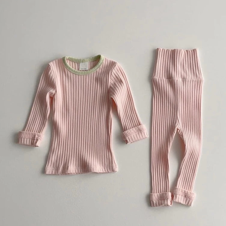 Spring Rib Pyjamas - Pink 1 Spring Rib Pyjamas - Pink