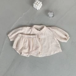 Collared Gauze Set - Cream -Mini Moments Shop image a76dcbd1 d277 4d80 9207 2936d34f30e0