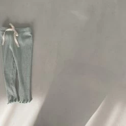 Macaron Ribbed Leggings - Mint