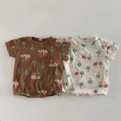 Tree House Romper | Brown -Mini Moments Shop image a885c113 402f 42e3 8f70 74d79af19248